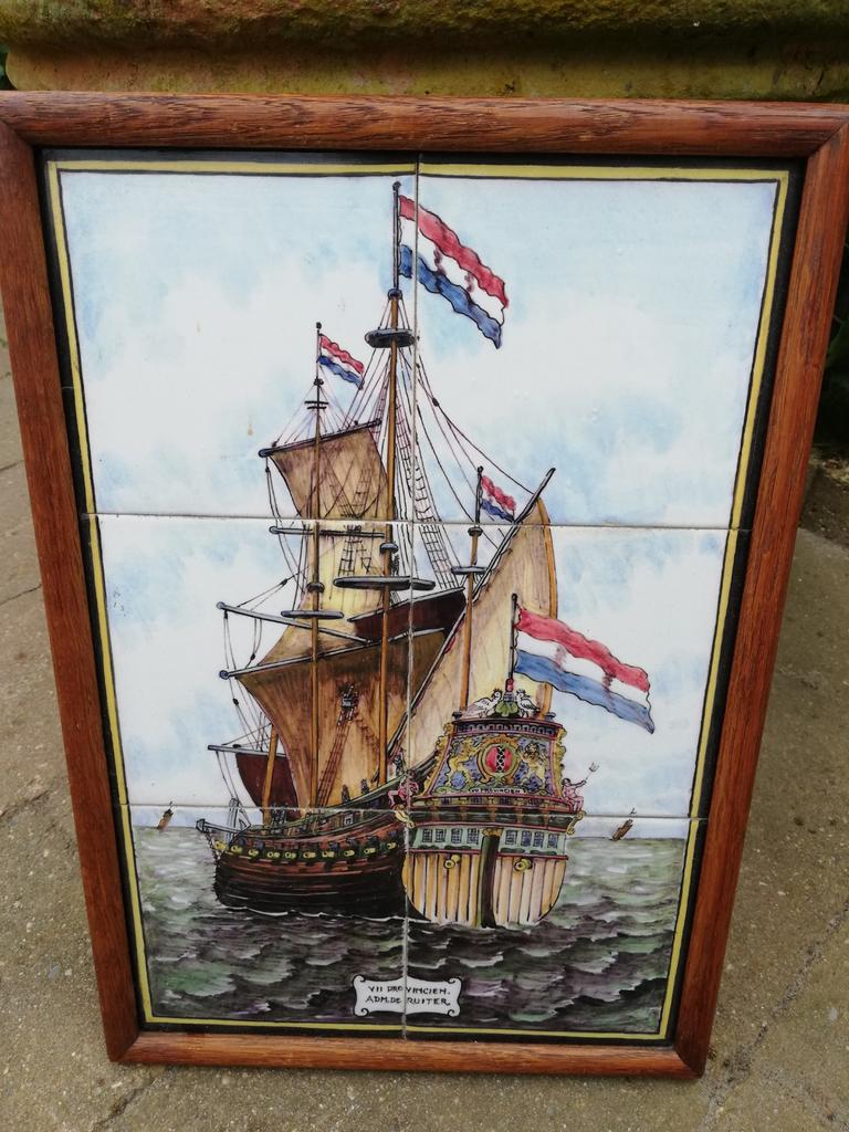 Tegeltableau De Zeven Provinciën Admiraal de Ruyter, Ophalen of Verzenden