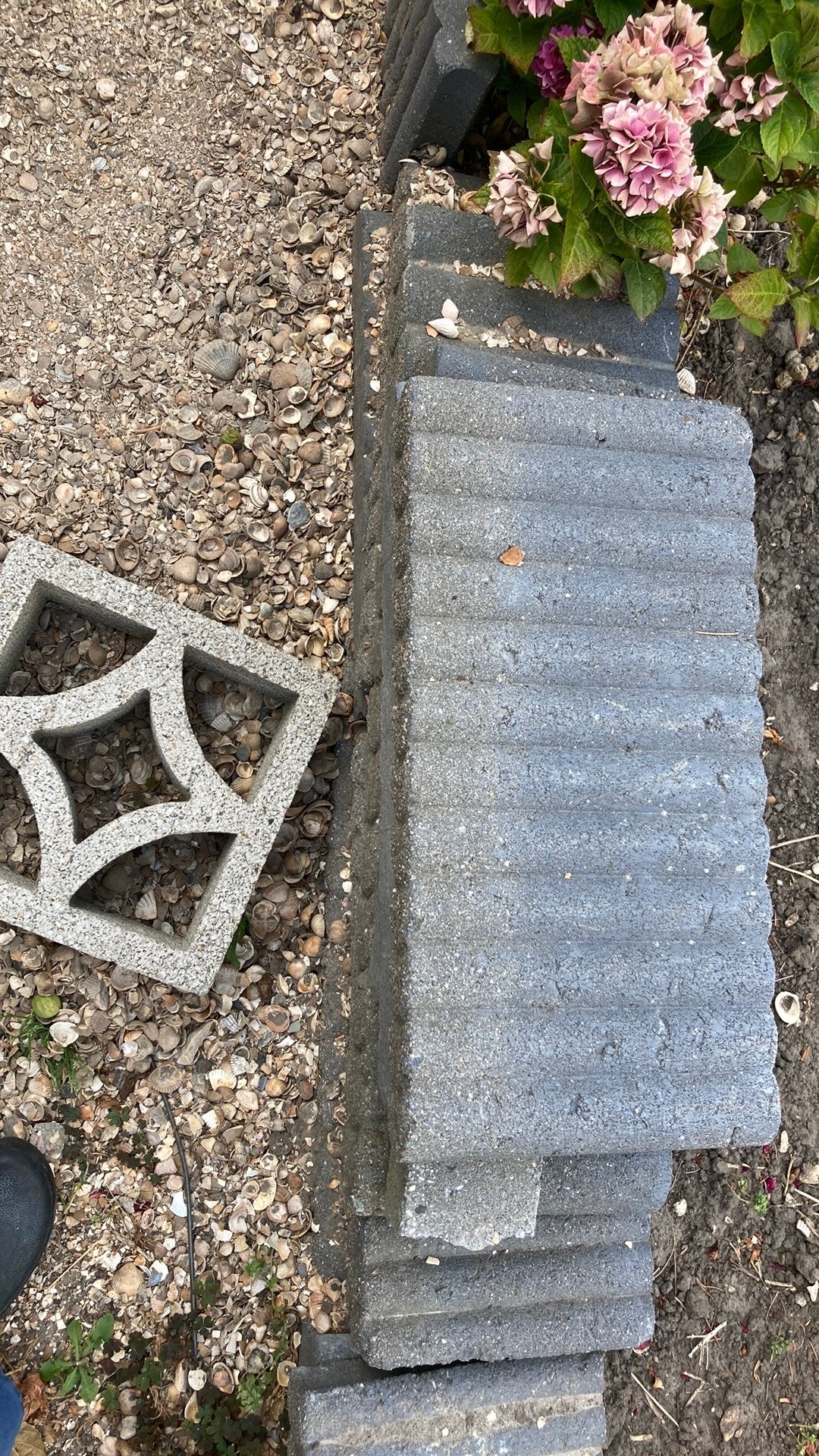 Betonranden voor de tuin, Gebruikt, Ophalen of Verzenden, Minder dan 25 cm, Border