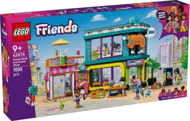 Lego Friends 42674 Stripboeken- en gamewinkel NIEUW in Doos, Lego, Inclusief accessoires, Lego, Nieuw