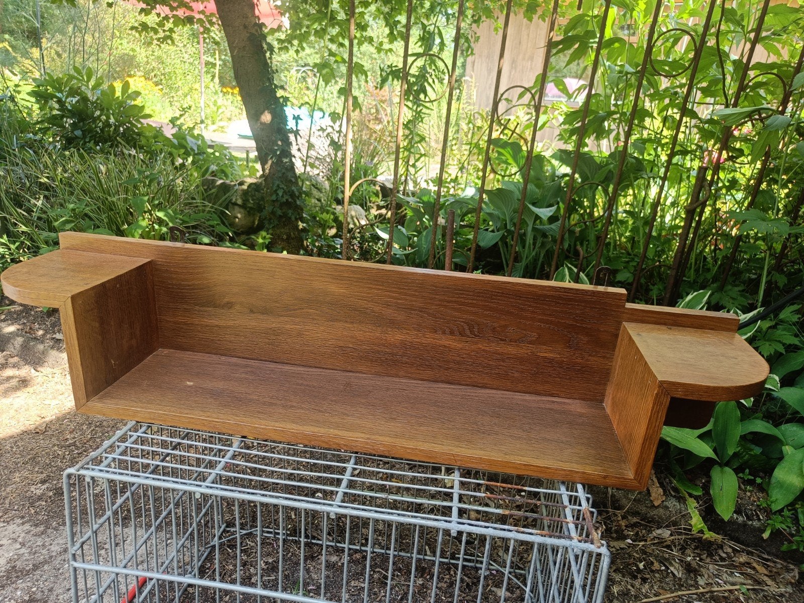 Vintage houten wandplank, Huis en Inrichting, Woonaccessoires | Wandplanken en Boekenplanken, Ophalen, Gebruikt