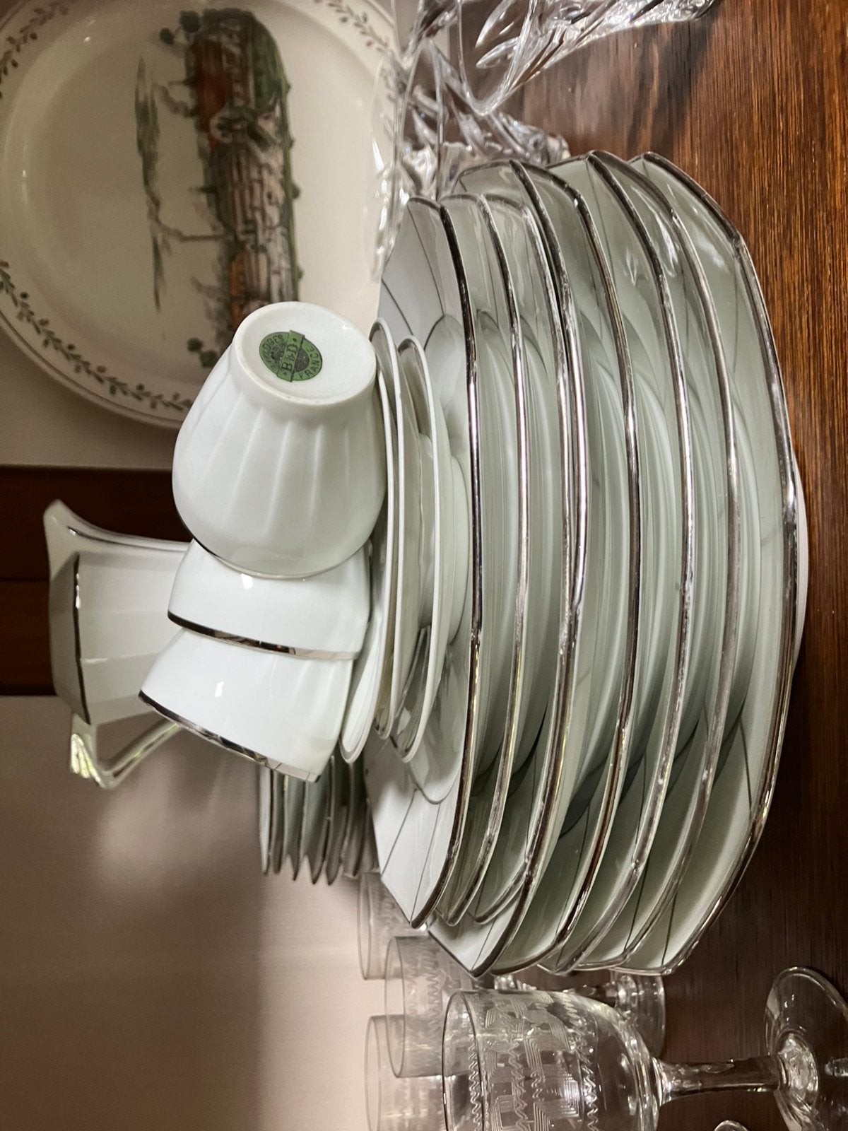 Delen porseleinen limoge servies, Ophalen of Verzenden