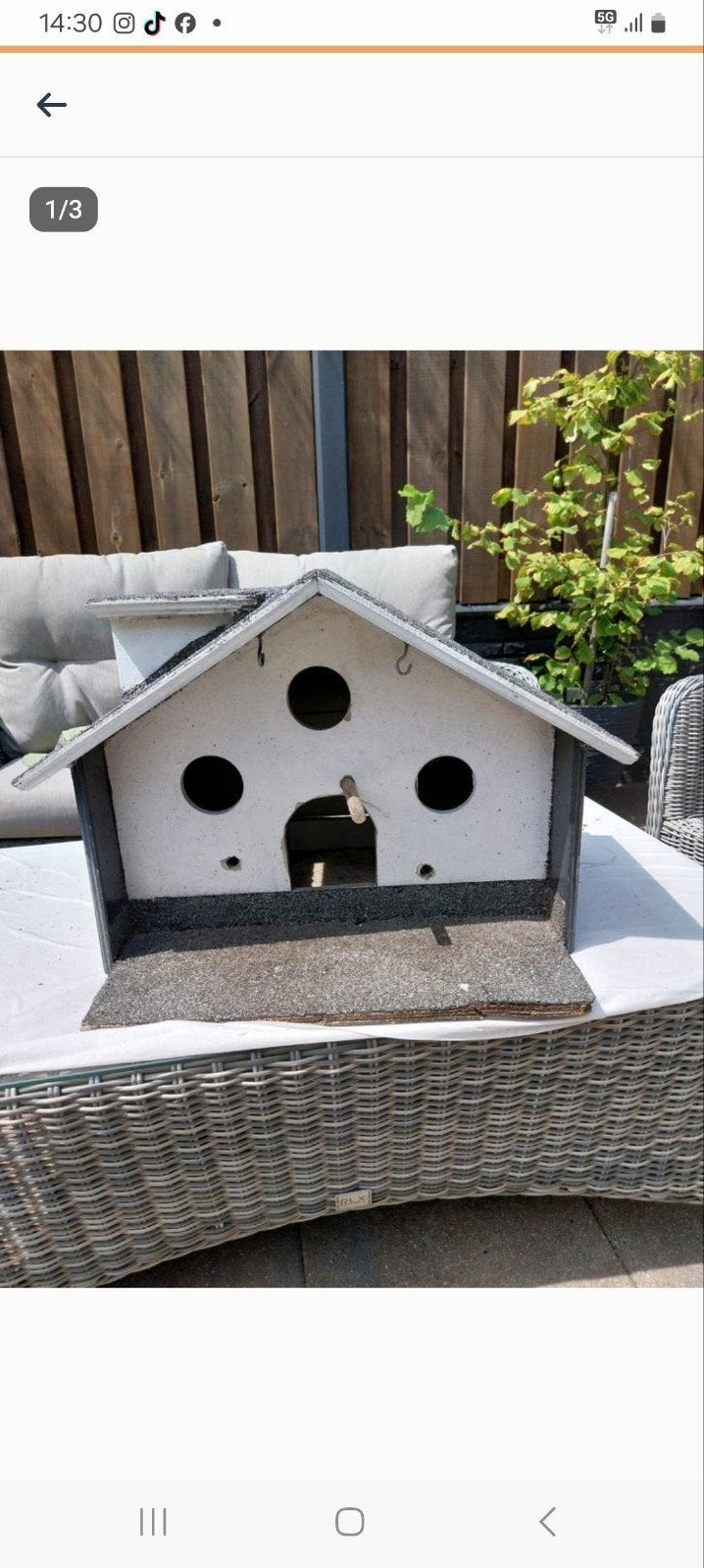 Zwaar vogel,huisje, Tuin en Terras, Ophalen