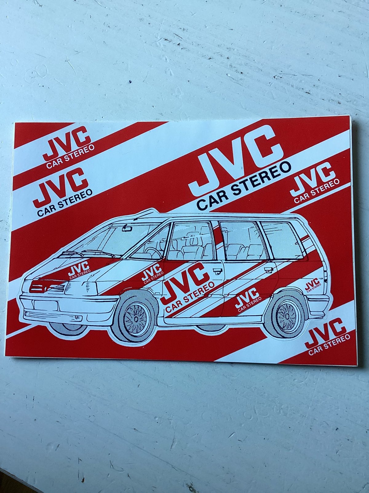 Sticker JVC Car Stereo, Verzenden, Zo goed als nieuw, Merk