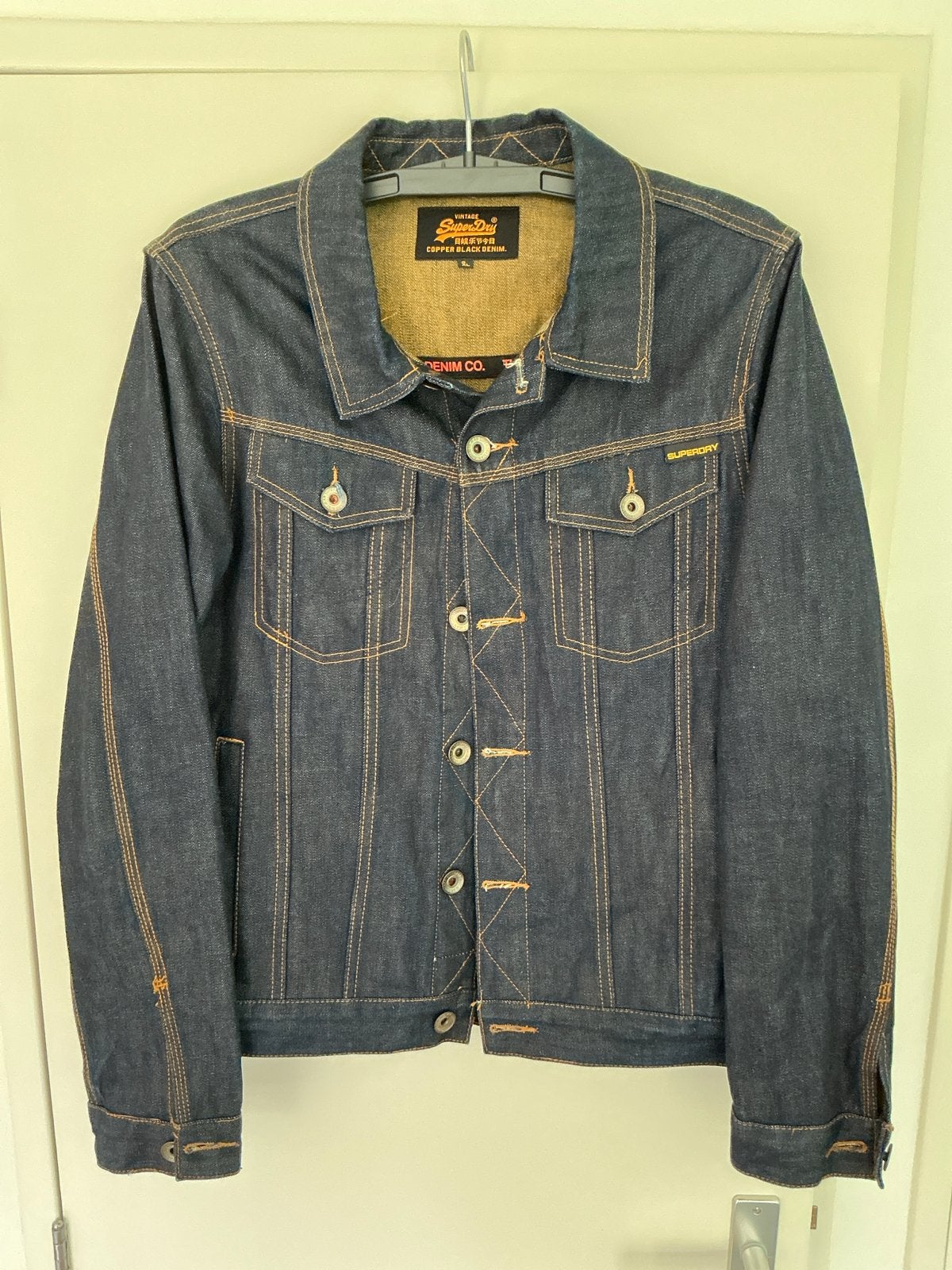 Superdry spijkerjas XL/XXL - Nieuw, donkerblauw denim, Ophalen of Verzenden, Nieuw, Maat 56/58 (XL), Blauw