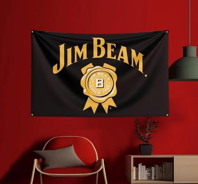 Grote vlaggen Jim Beam (150x90cm), Ophalen of Verzenden, Nieuw