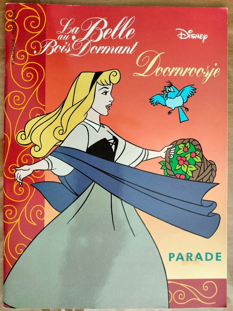 Walt Disney kleurboeken: Doornroosje, Tarzan., Verzenden, Zo goed als nieuw, Papier, Schets- of Tekenboek