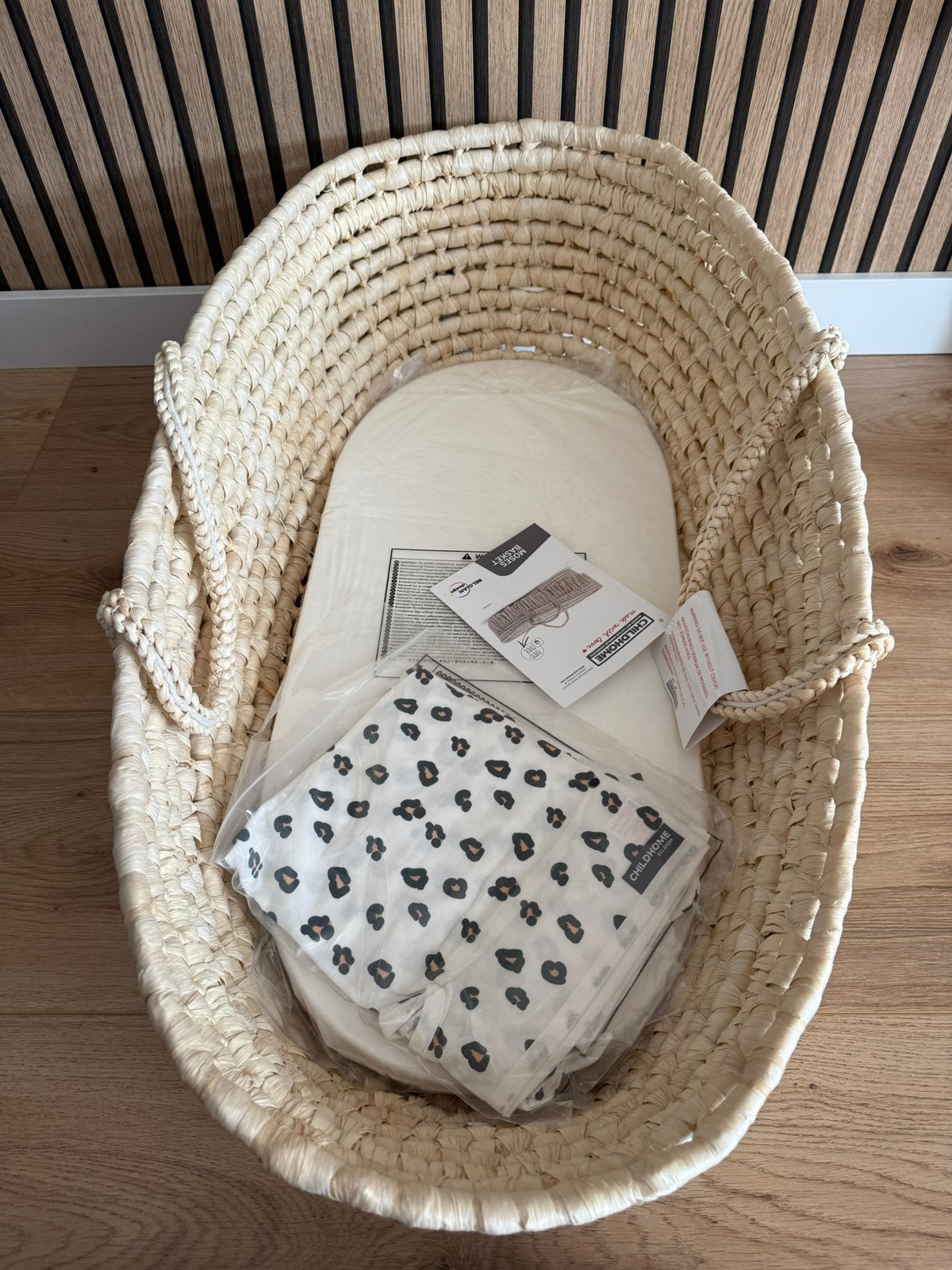 Nieuwe Moses/Mozes mand Raffia van Childhome. Leuke wieg!, Ophalen, Nieuw, Wieg