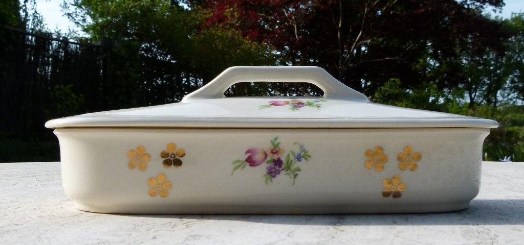 P.R. Puntgaaf Petrus Regout Kammen Bakje met Bloemen, Ophalen of Verzenden