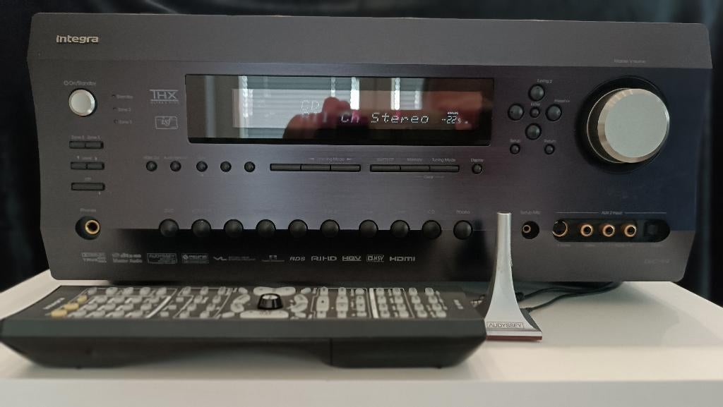 AVR Onkyo Integra DHC-9.9 THX Surround Processor XLR, Audio, Tv en Foto, Versterkers en Receivers, Ophalen, Gebruikt, Minder dan 60 watt