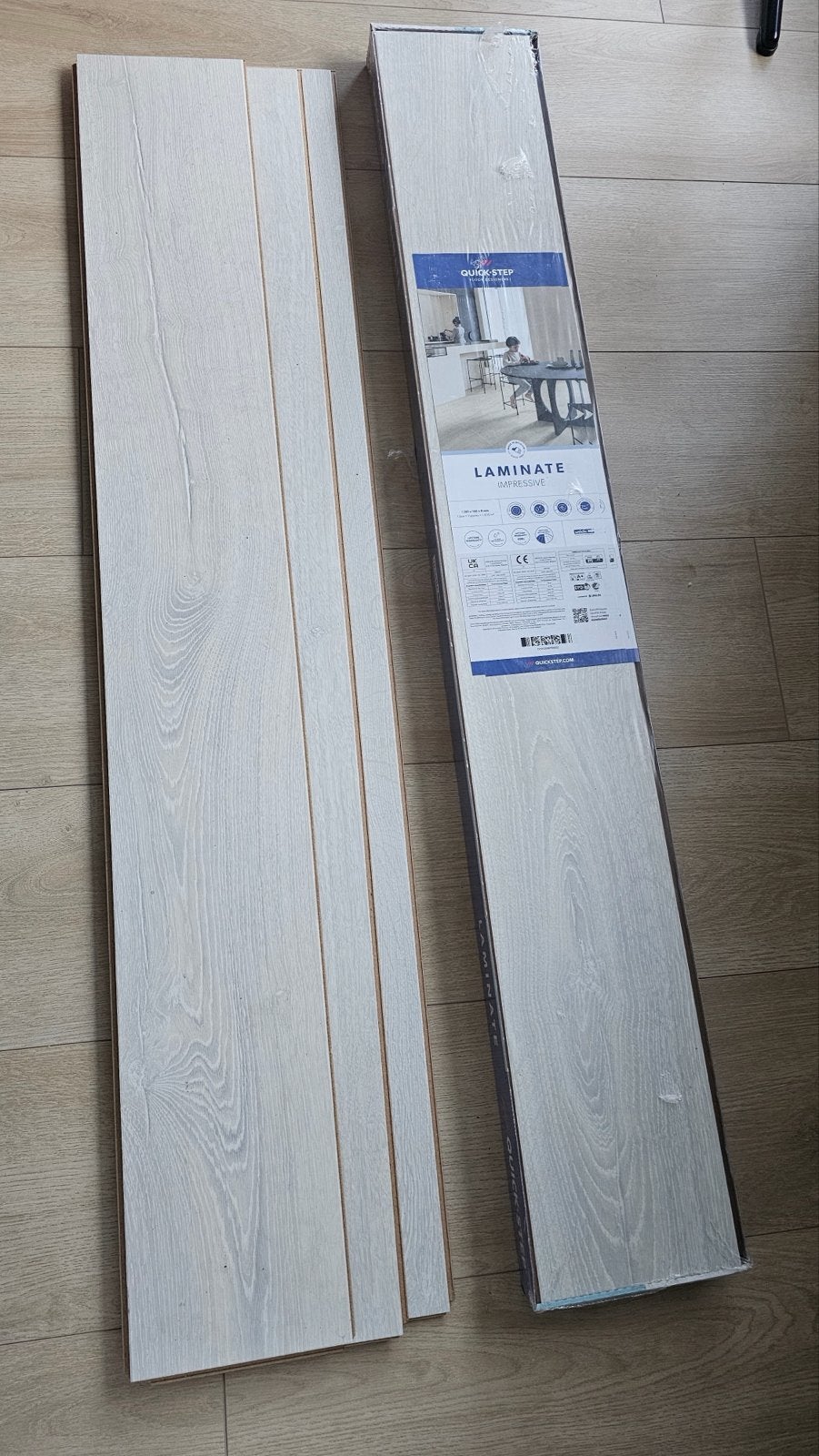 Quick-Step Impressive Laminaat - Licht Eiken (Nieuw), Ophalen, Wit, Nieuw, Minder dan 5 m²