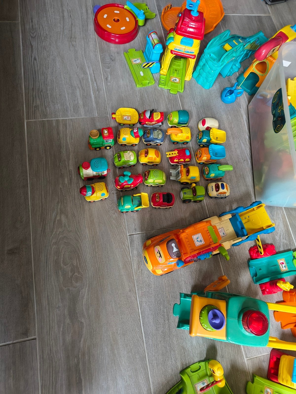 Grote VTech Toet Toet Auto's collectie met garage en meer, Ophalen, Gebruikt