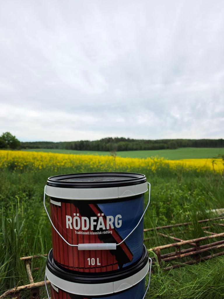 Originele Zweedse Rödfärg - Traditionele rode verf, 5 tot 10 liter, Verzenden, Nieuw, Rood