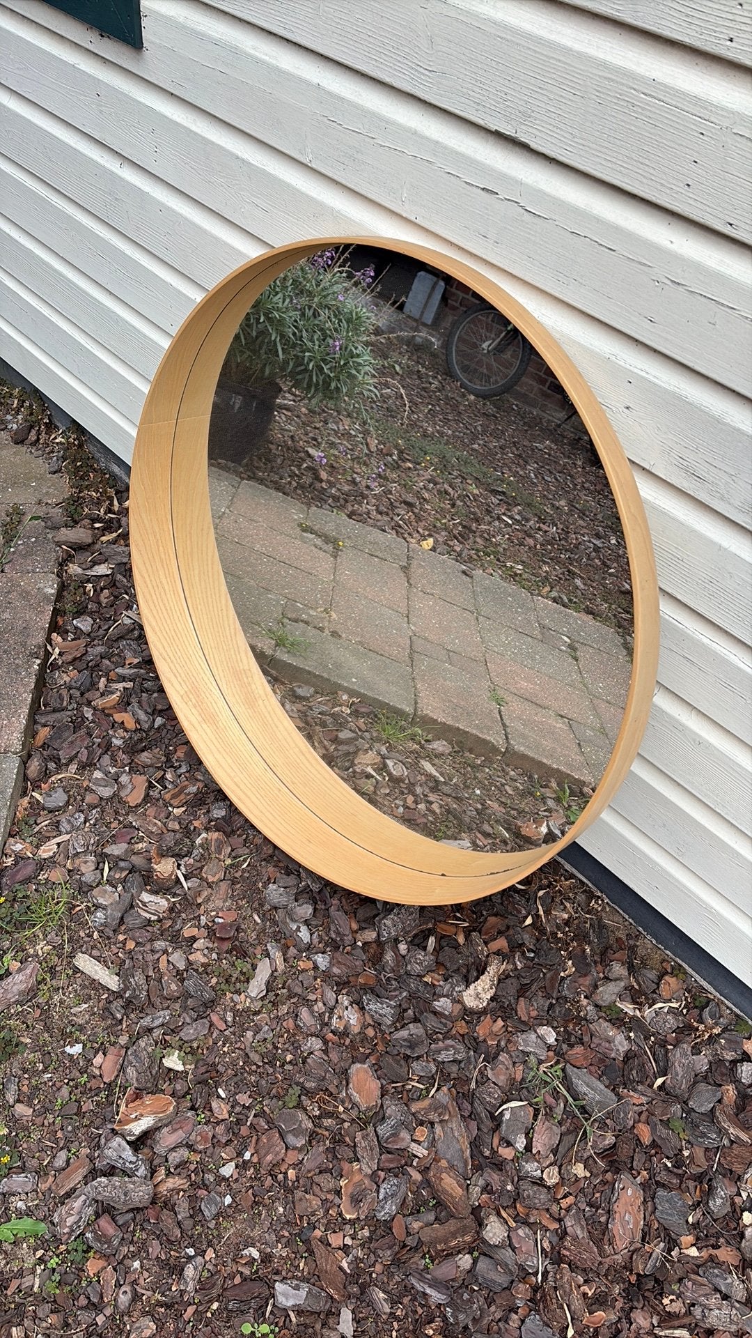 Ikea Stockholm spiegel 80cm, Ophalen, Rond, Zo goed als nieuw, 75 tot 100 cm