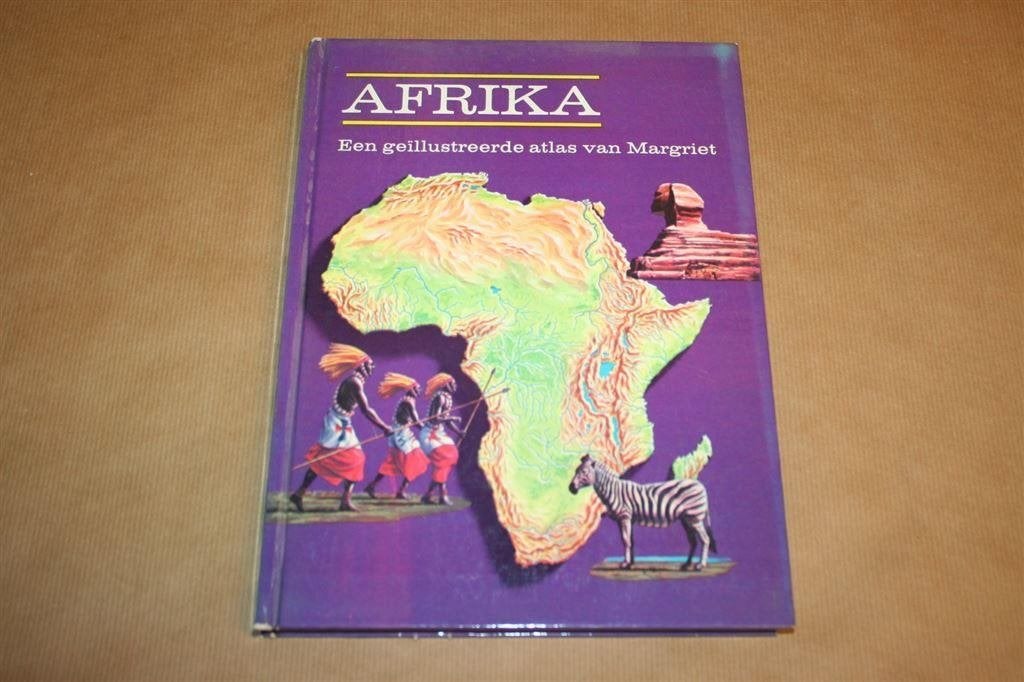 Afrika. Een geïllustreerde atlas van Margriet., Gelezen, Ophalen of Verzenden, Landkaart, 1800 tot 2000