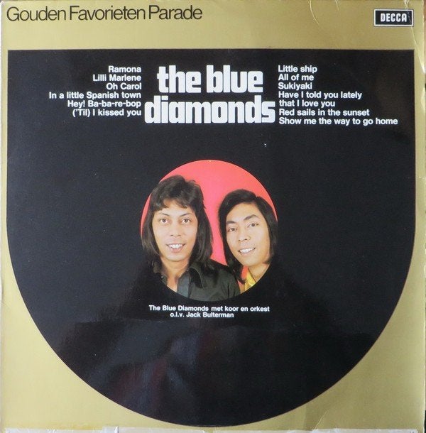 L.P. (1977) : Blue Diamonds - Gouden Favorieten Parade, LP, Rock, Gebruikt, Ophalen of Verzenden