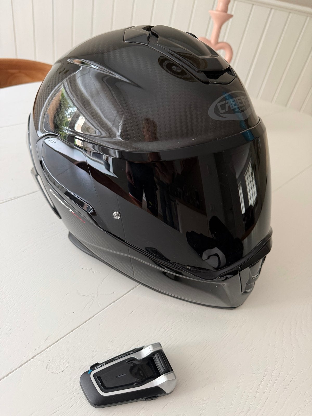 Caberg Drift Evo Carbon helm S met Cardo Packtalk Bold, Motoren, Kleding | Motorhelmen, Heren, Ophalen of Verzenden, Integraalhelm