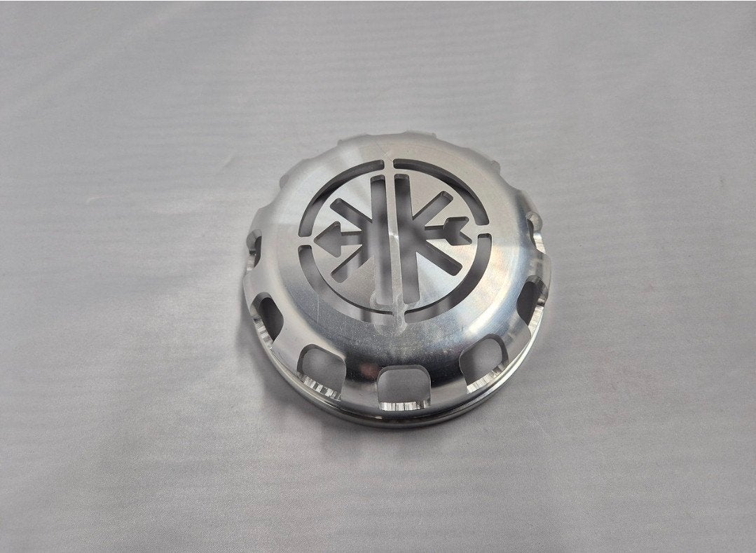Vliegwieldeksel Open Met Kreidler logo of Cavemen., Lorentzweg 26 2964LN, Blok, Cavemen_Parts@hotmail.com, Nieuw