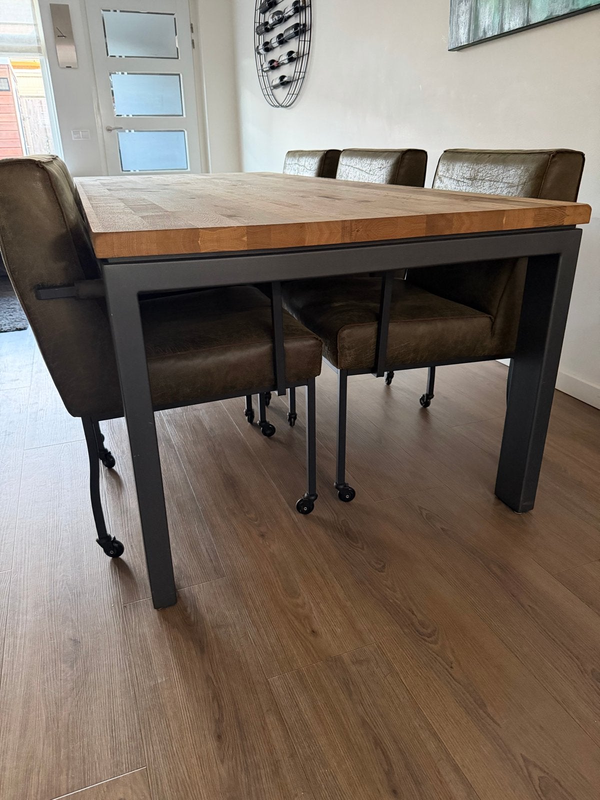 Eettafel Henders & Hazel Modrava, Ophalen, Gebruikt, 100 tot 150 cm, Eikenhout