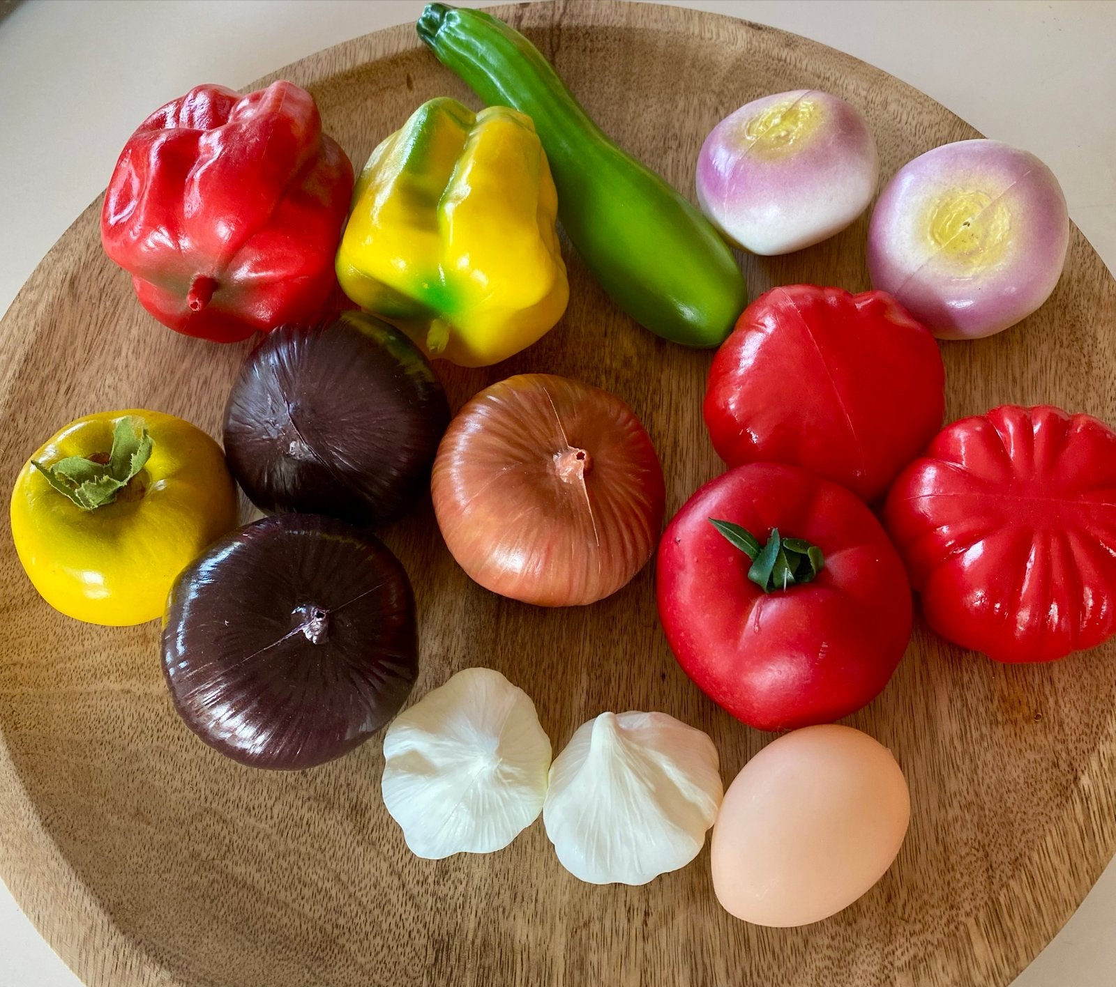 Decoratieve groenten en fruit, Huis en Inrichting, Woonaccessoires | Overige, Gebruikt, Meerkleurig, Overige stijlen, Kunststof