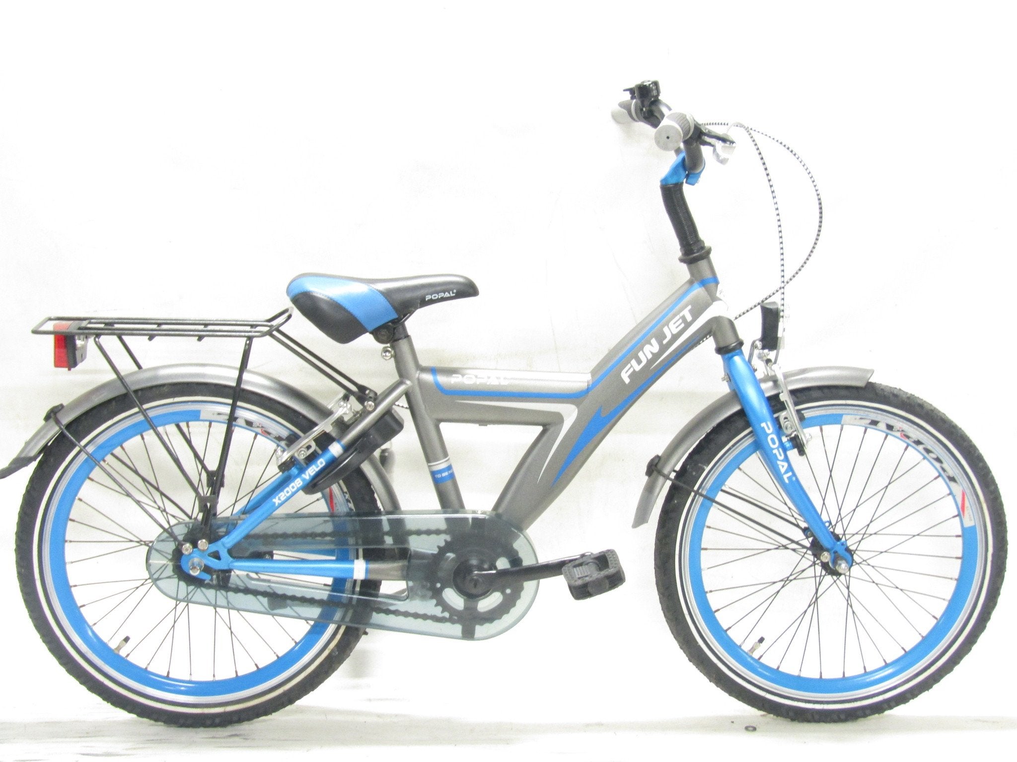 Popal Fun jet grijs jongens 33cm 20inch, Fietsen en Brommers, Fietsen | Jongens, Gebruikt, POPAL, Versnellingen