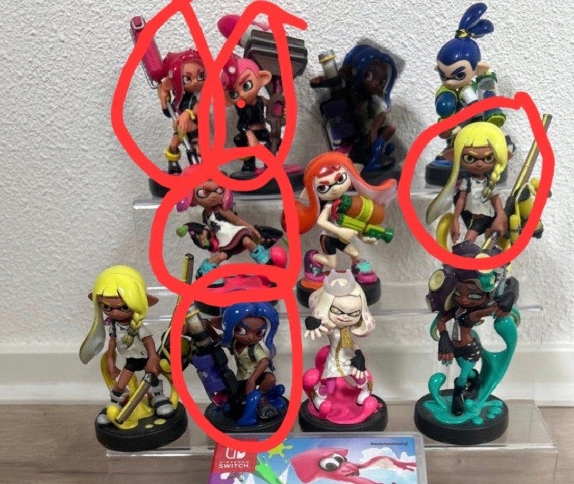Splatoon amiibo figuren - Diverse collectie, Ophalen of Verzenden, Gebruikt