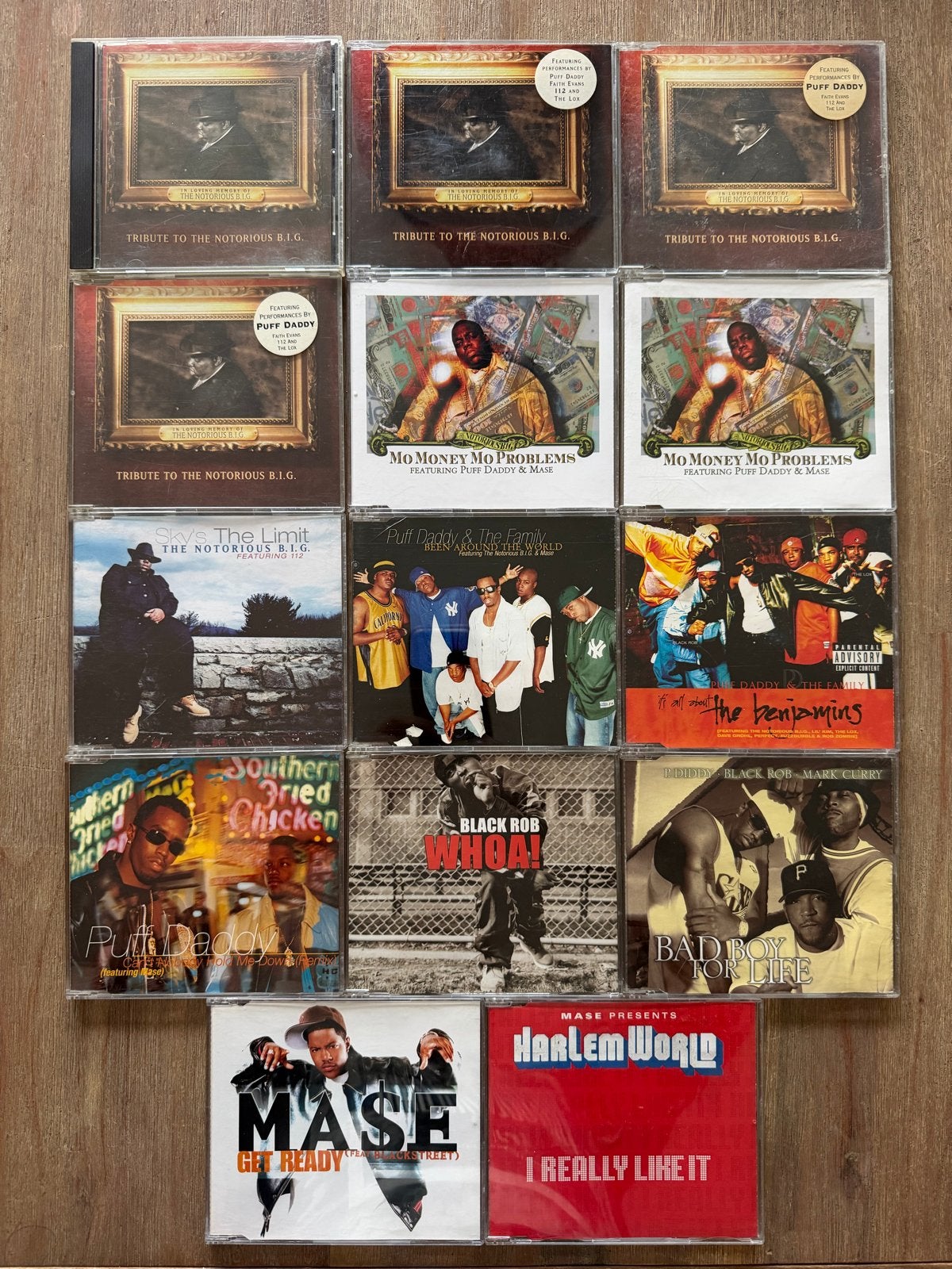 14 CD Singles- Notorious B.I.G., Puff Daddy, Mase, Black Rob, Ophalen of Verzenden, Gebruikt, Album, Inclusief doosje
