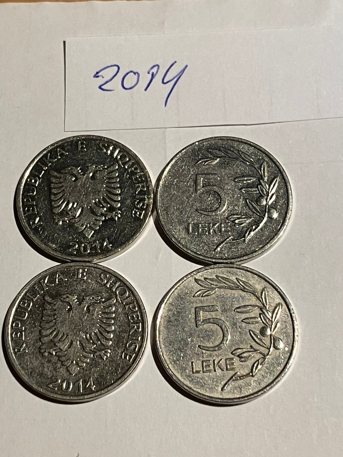 Albanië, munten 2014, Postzegels en Munten, Munten | Europa | Niet-Euromunten, Ophalen of Verzenden
