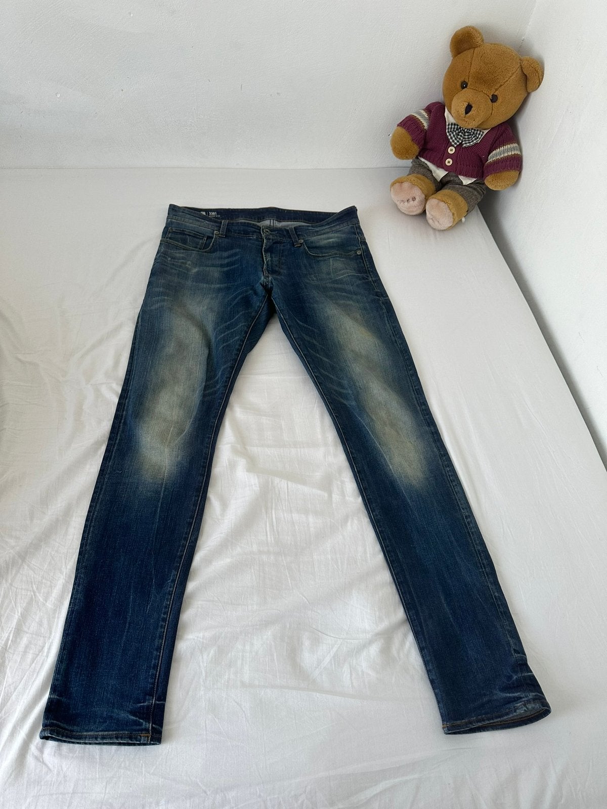 Mooie G-Star RAW slim fit jeans, Kleding | Heren, G-Star Raw, Blauw, Ophalen of Verzenden, Zo goed als nieuw