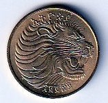 10  cent  1977  Ethiopië. km 45.1  ( 0,50 euro ), Ophalen of Verzenden, Overige landen, Losse munt