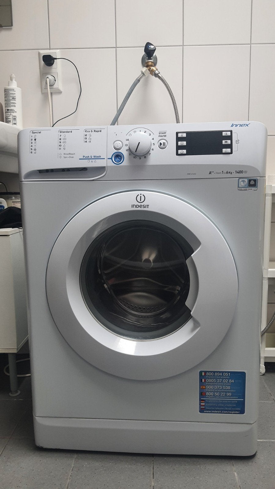 Indesit Wasmachine - Washing Machine, Ophalen, Gebruikt, 85 tot 90 cm, Energieklasse A of zuiniger