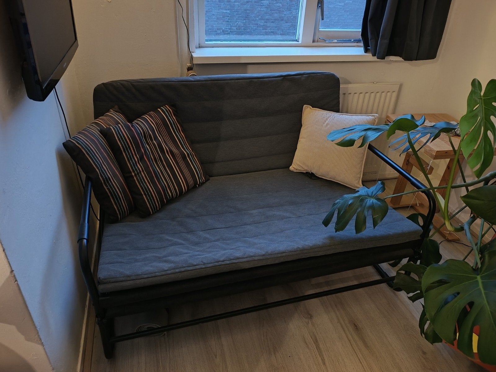 Ikea slaapbank 120 x 190 cm, Ophalen, Tweepersoons, 190 cm of minder, Zo goed als nieuw