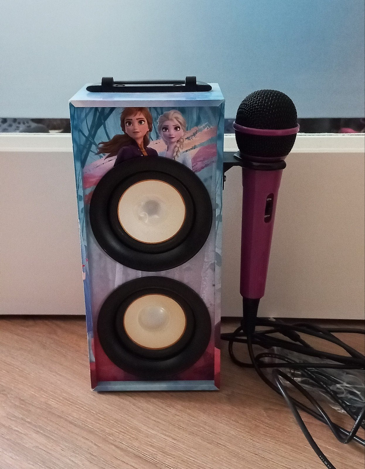 Disney frozen II Bluetooth lichtspeaker met microfoon, Ophalen of Verzenden, Complete set