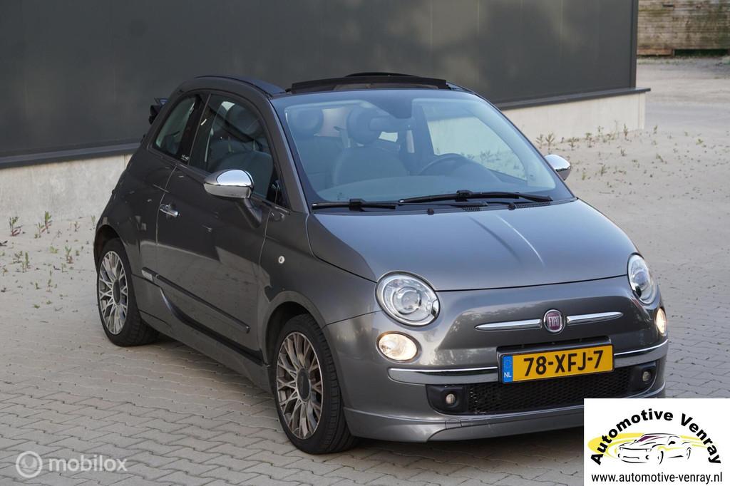 Fiat 500C TwinAir Lounge Cabrio, Leder, Xenon, Nw APK, Euro 5, 86 pk, Gebruikt, 31 €/maand