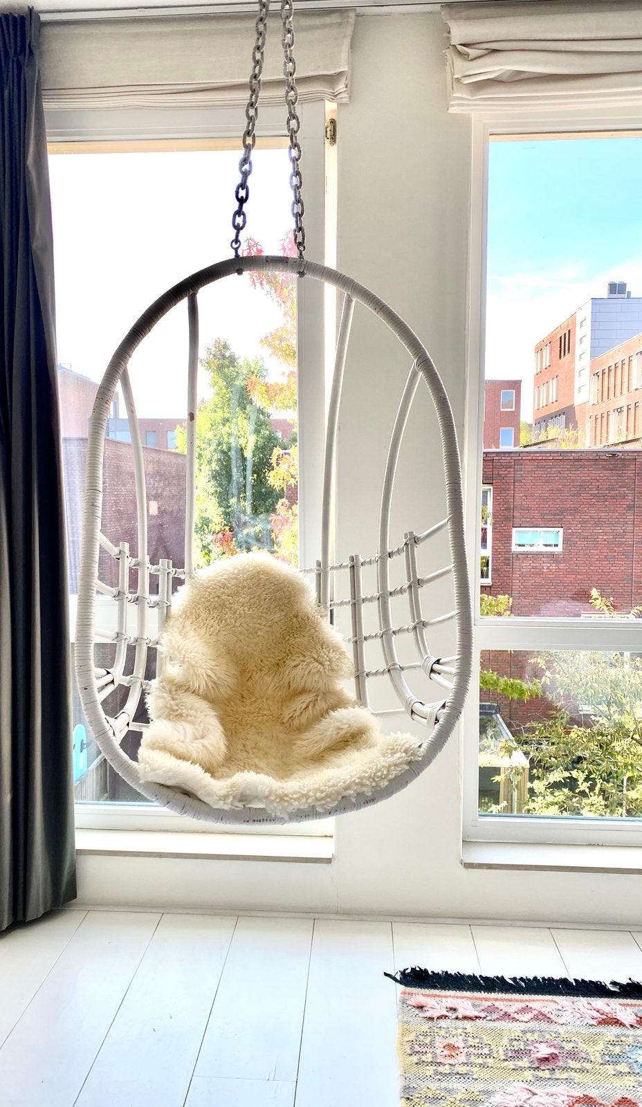 Sissy Boy egg chair wit, Ophalen, Zo goed als nieuw, Wit, Eén