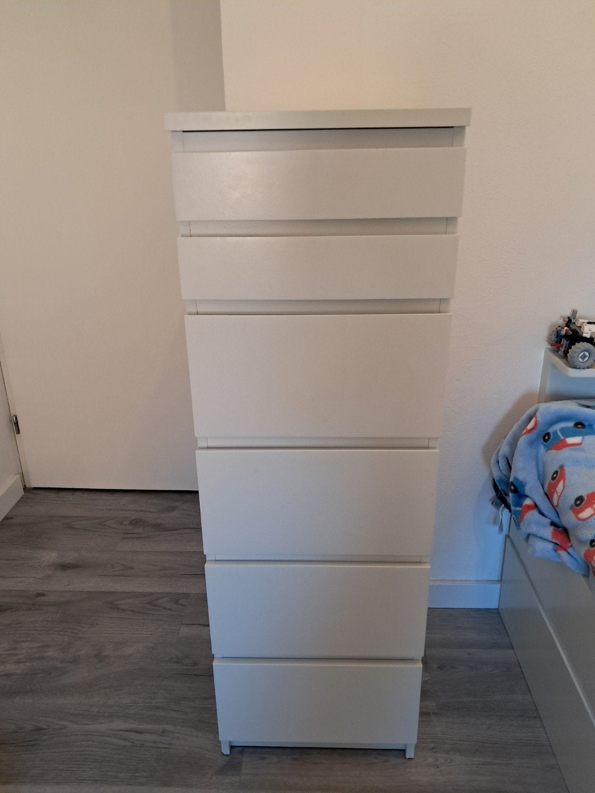IKEA Malm ladekast met 6 lades en spiegel, Ophalen, Gebruikt, 5 laden of meer, 50 tot 100 cm