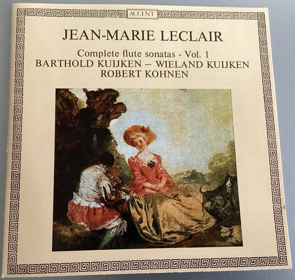 Leclair-B Kuijken, W Kuijken Kohnen Flute Sonatas vol 2, Ophalen of Verzenden, Kamermuziek, Gebruikt, Barok
