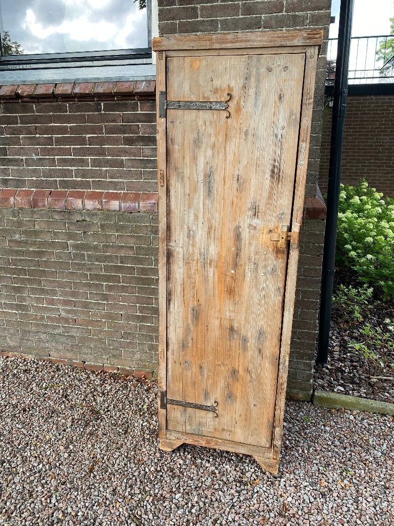 Brocante, landelijke handgemaakte kast met legplanken, Ophalen
