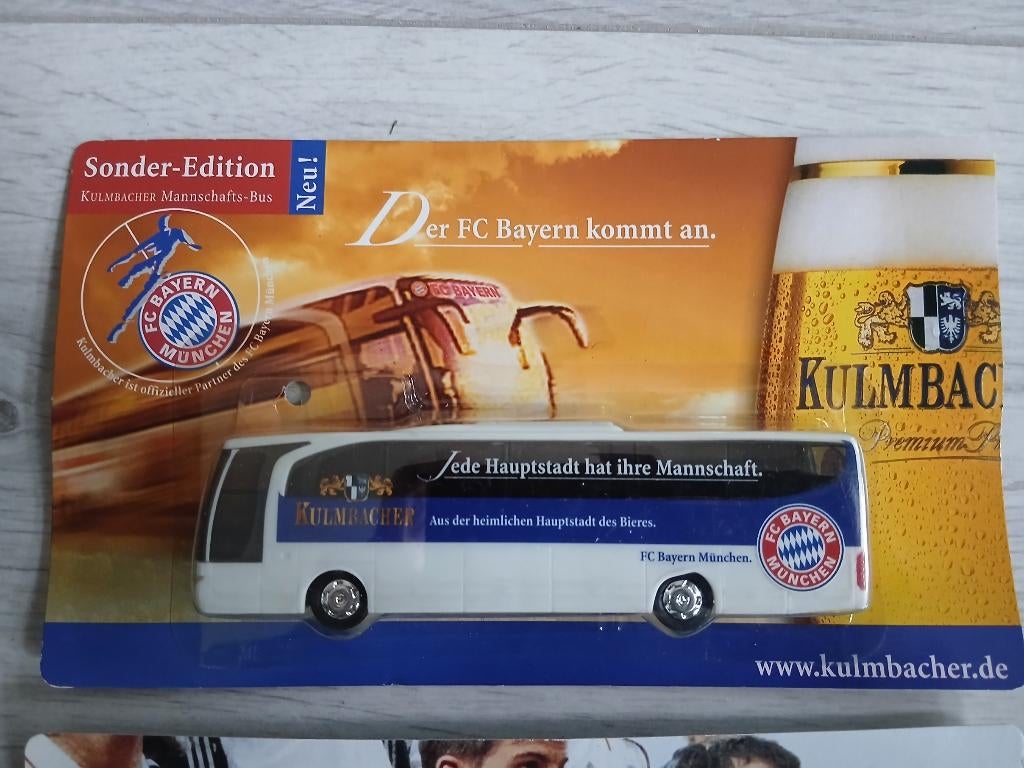 2 bussen FC Bayern Munchen 1:87, Ophalen of Verzenden, Nieuw, Bus of Vrachtwagen, Overige merken