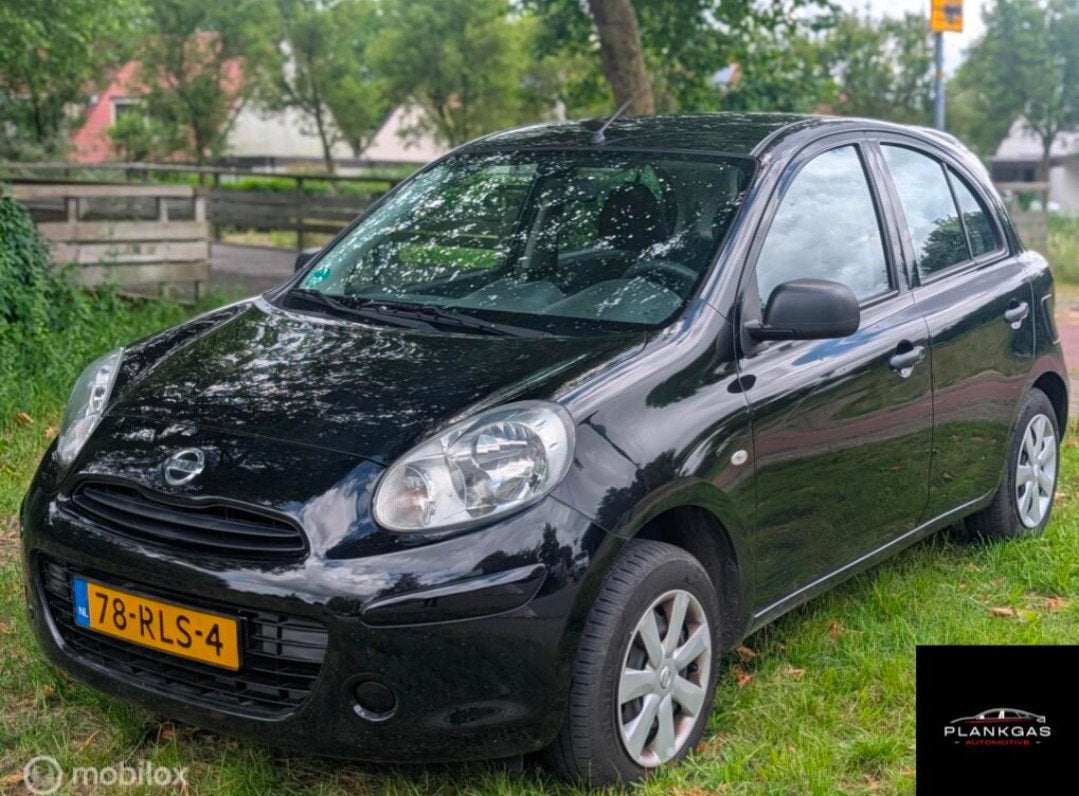 Nissan Micra 1.2 Automaat EXPORT / HANDEL/ BAK SLIPT, Auto's, 31 €/maand, 1198 cc, Zwart, Origineel Nederlands