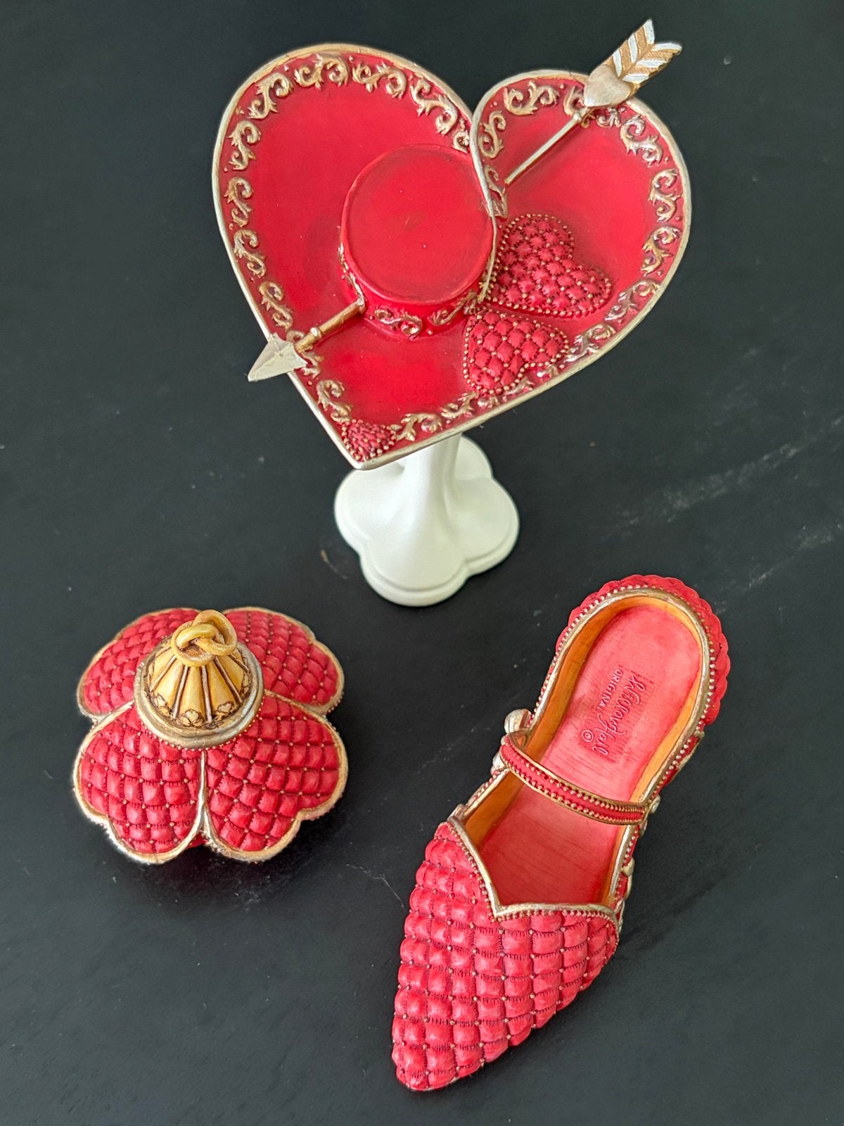 Verzameling van 6 miniatuur hoeden, schoenen en tassen, Ophalen of Verzenden, Zo goed als nieuw