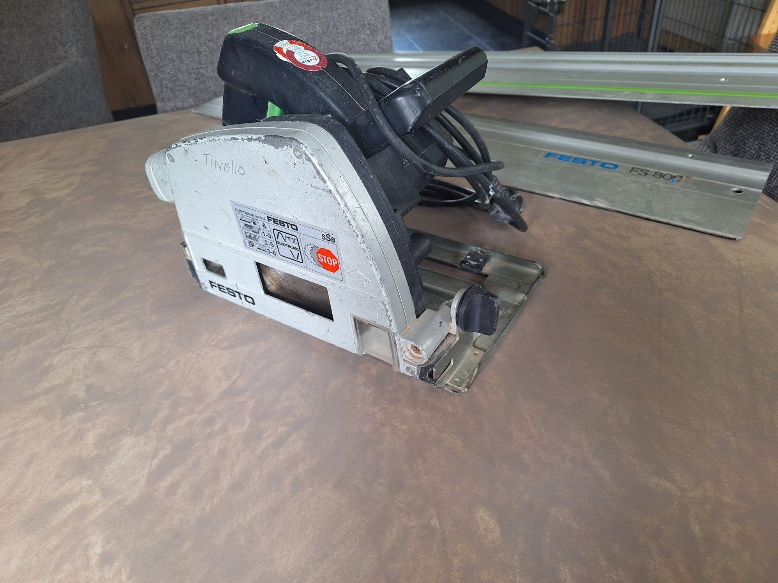 Festool/Festo invalzaagmachine, Ophalen of Verzenden, 1200 watt of meer, Afkortzaag, 30 tot 70 mm