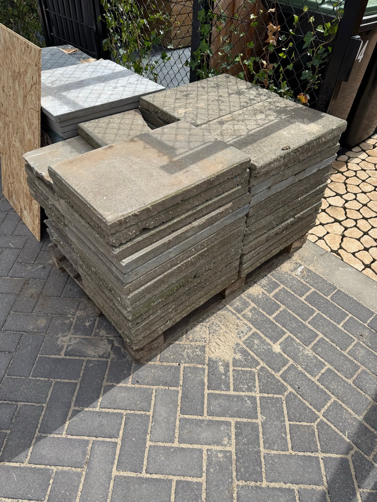 Beton tegels 40x60, Tuin en Terras, Ophalen, Gebruikt, 10 m² of meer, Beton
