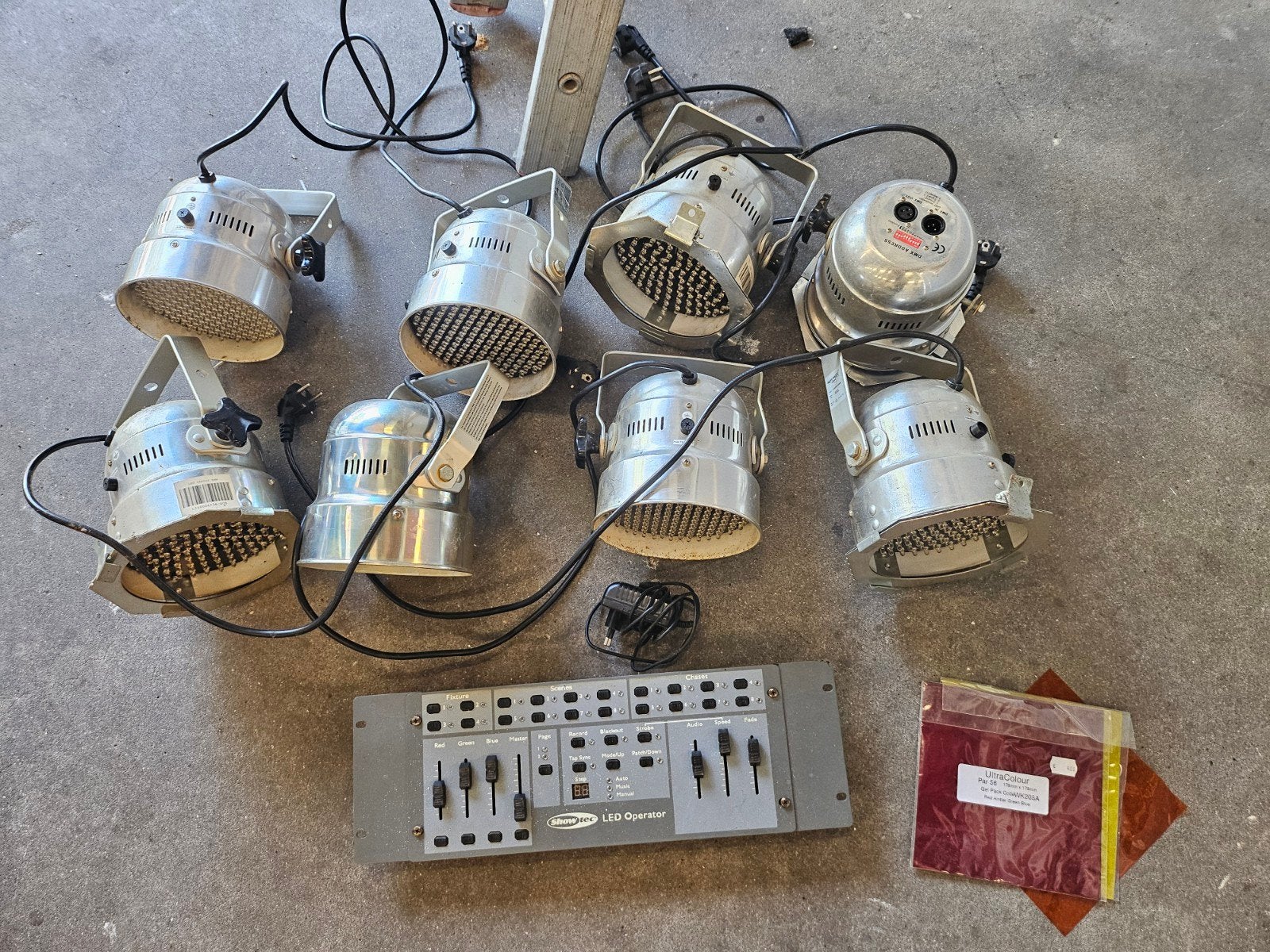 Show tec Led operator met 8 lampen, Ophalen, Gebruikt, Licht