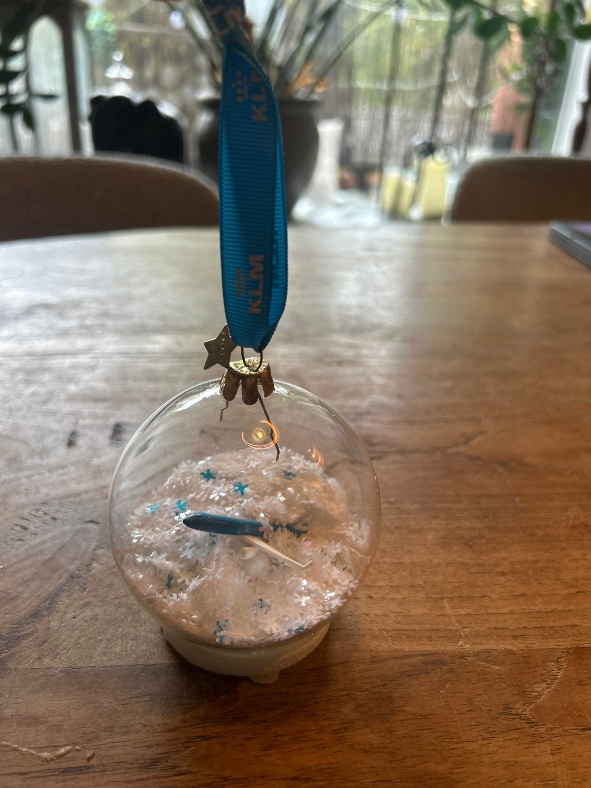 KLM Vondels Kerstbal, Ophalen of Verzenden, Zo goed als nieuw