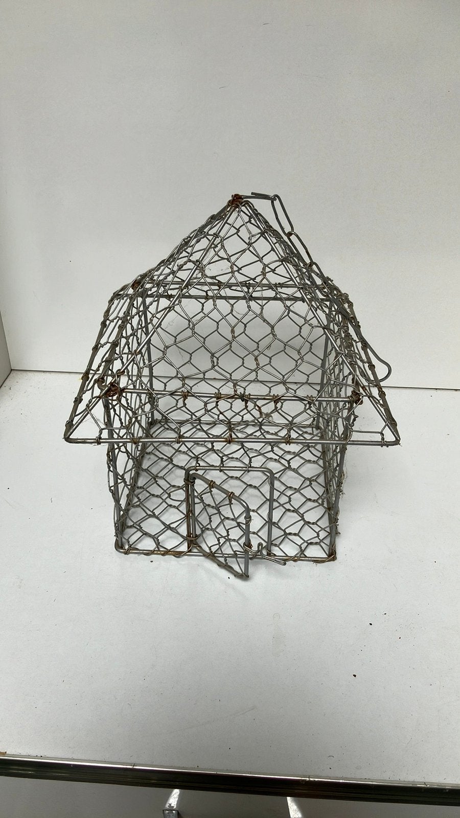 Kooitje vogel pluimvee transport draad 25 *20cm., Ophalen of Verzenden, Zo goed als nieuw, Metaal, Vogelkooi