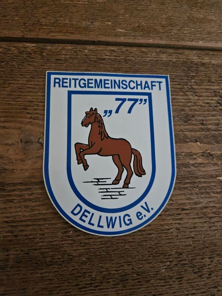 Reitgemeinschaft 77 sticker, Ophalen of Verzenden, Zo goed als nieuw