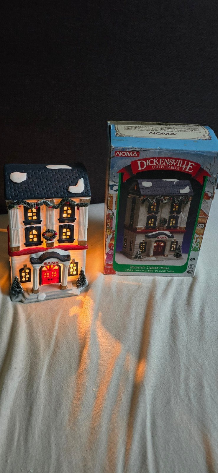 Vintage NOMA Dickensville Kersthuisje – Bank, Diversen, Ophalen of Verzenden, Zo goed als nieuw