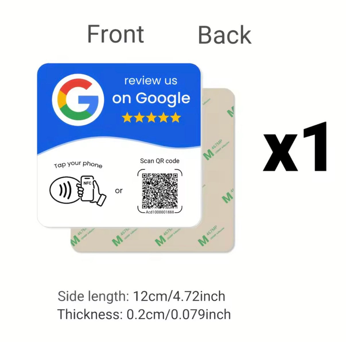 Google Review NFC/QR-code - Verhoog je reviews!, Ophalen of Verzenden