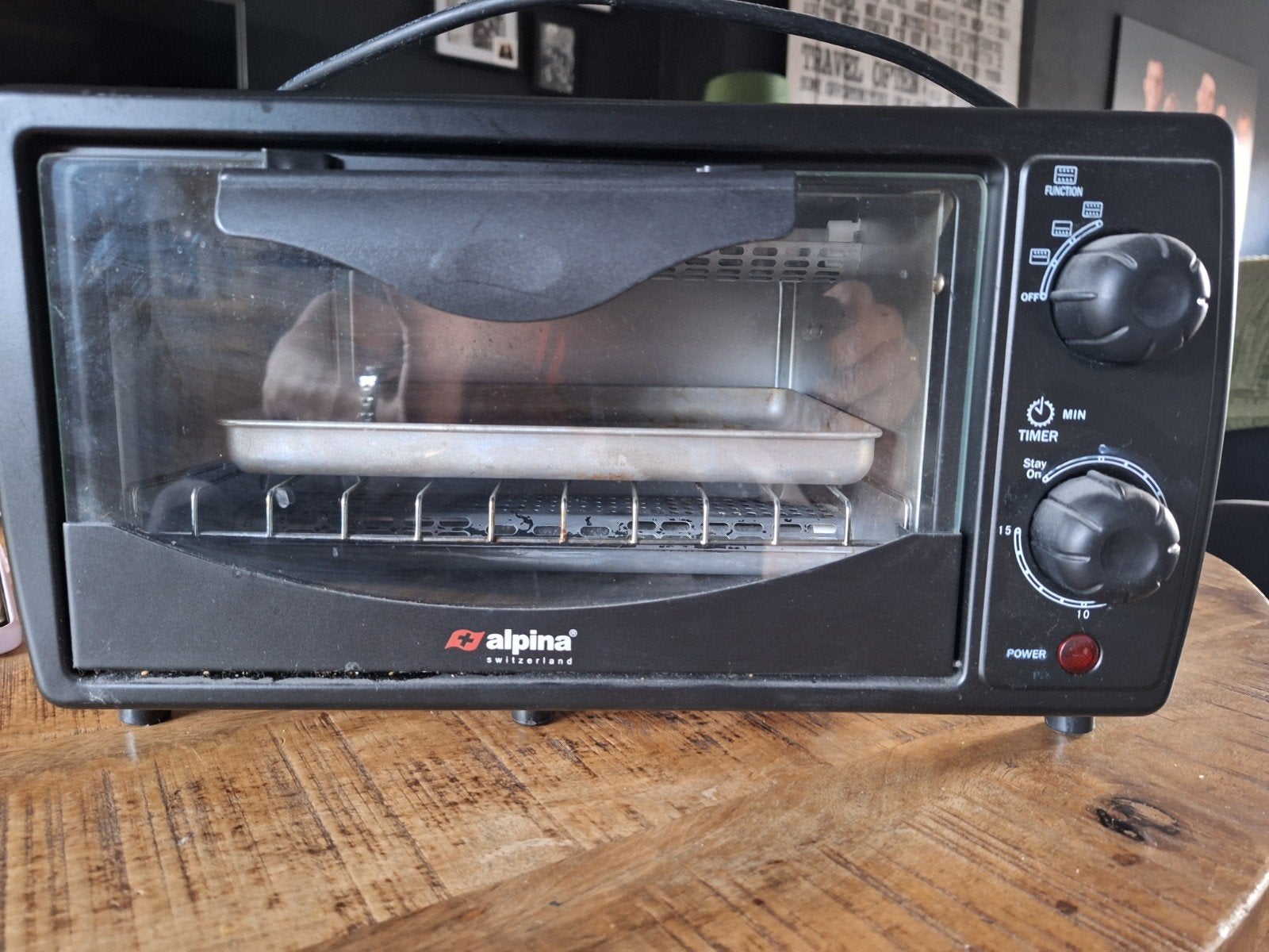 klein oventje Alpina 700 Watt, Ophalen, Minder dan 45 cm, Minder dan 45 cm, Hete lucht