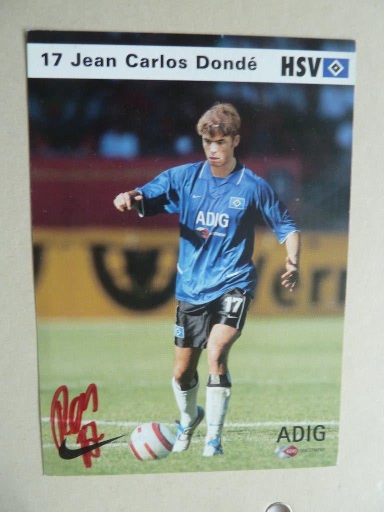 Spelerskaart  Jean.Carlos.Donde.   HSV Hamburg, Verzamelen, Ophalen of Verzenden, Zo goed als nieuw, Buitenlandse clubs, Spelerskaart